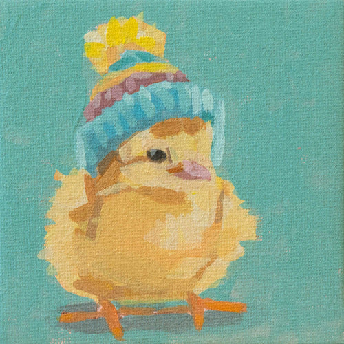 Pocket Art, Fine Art Print auf Büttenpapier im Rahmen, 10 x 10 cm, Timmy