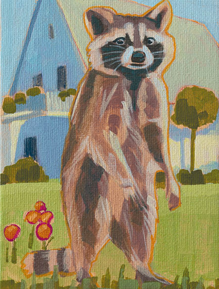 Art Card, Waschbär, 15x20 cm