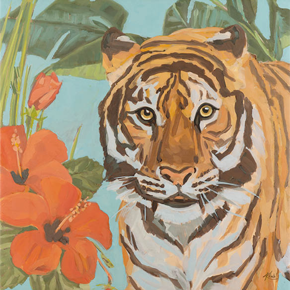 Art Card, Sumatratiger Harimau, 20x20 cm