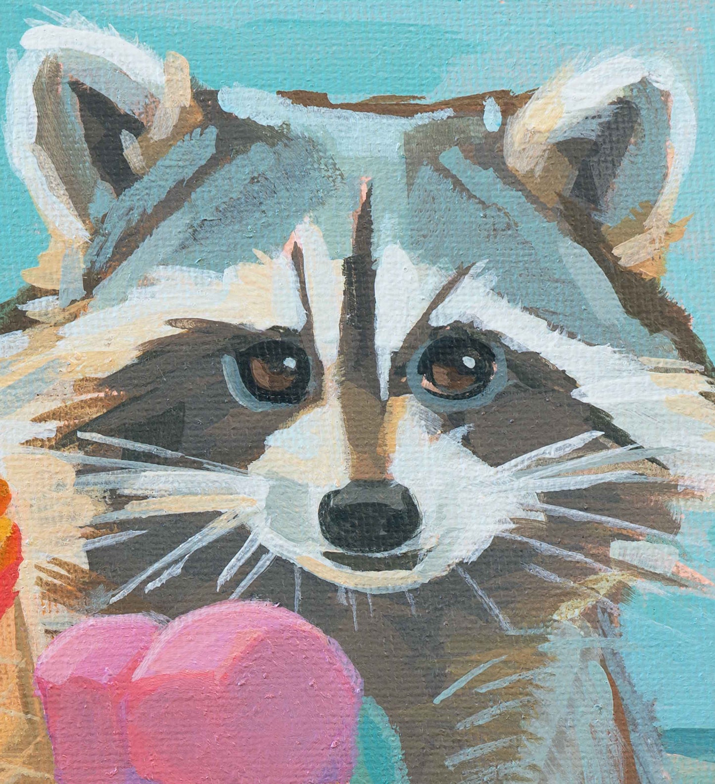 Pocket Art, Fine Art Print auf Büttenpapier im Rahmen, 10 x 10 cm, Eiscreme
