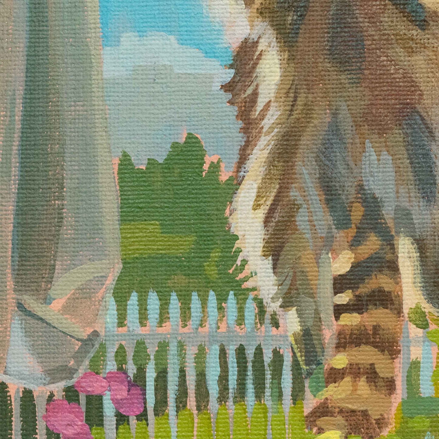 Pocket Art, Fine Art Print auf Büttenpapier im Rahmen, 10 x 10 cm, Abhängen
