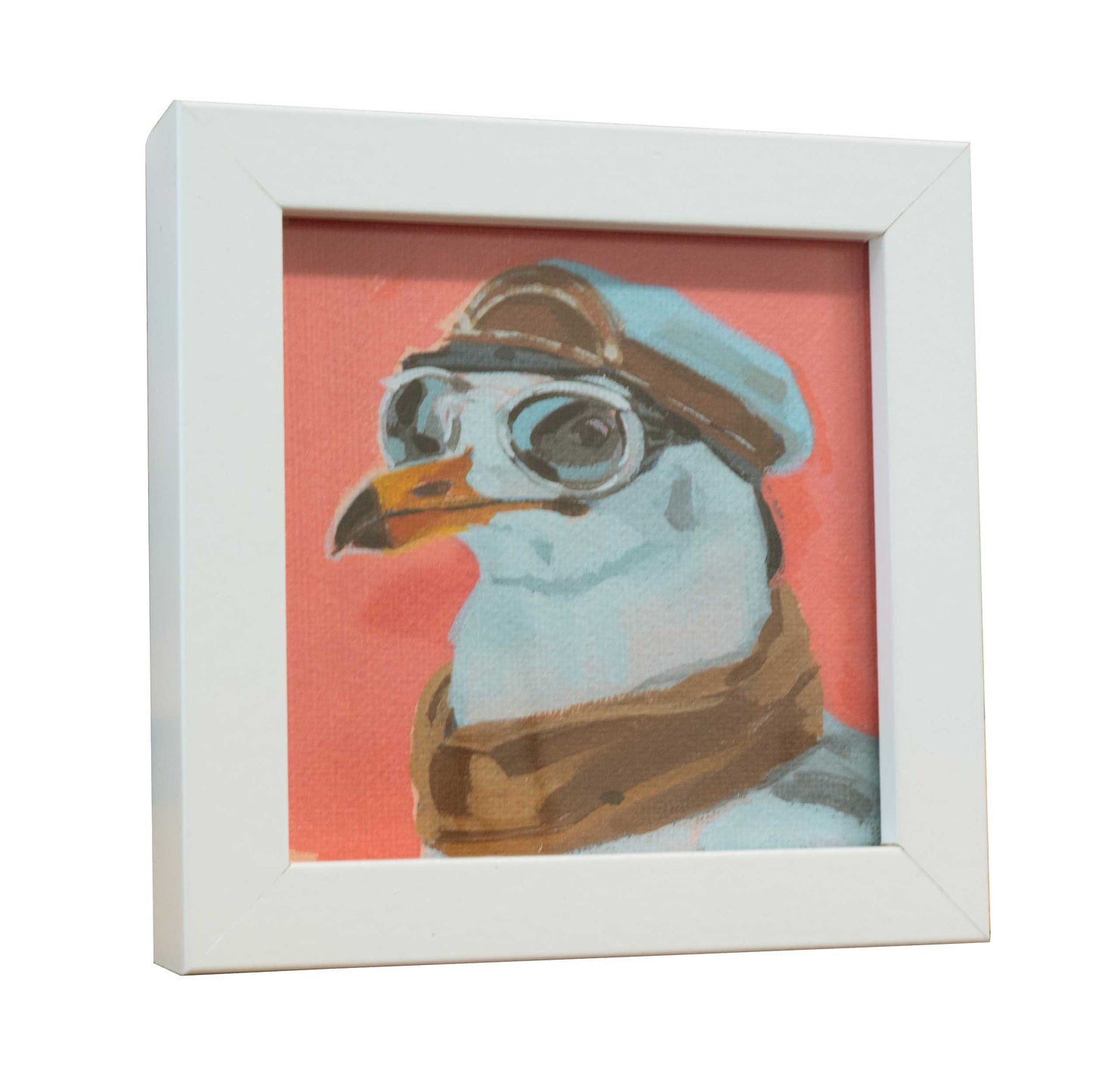 Pocket Art, Fine Art Print auf Büttenpapier im Rahmen, 10 x 10 cm, Fashion Victim 4