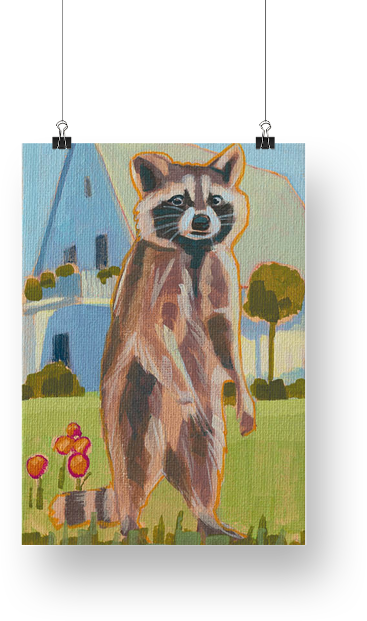 Art Card, Waschbär, 15x20 cm