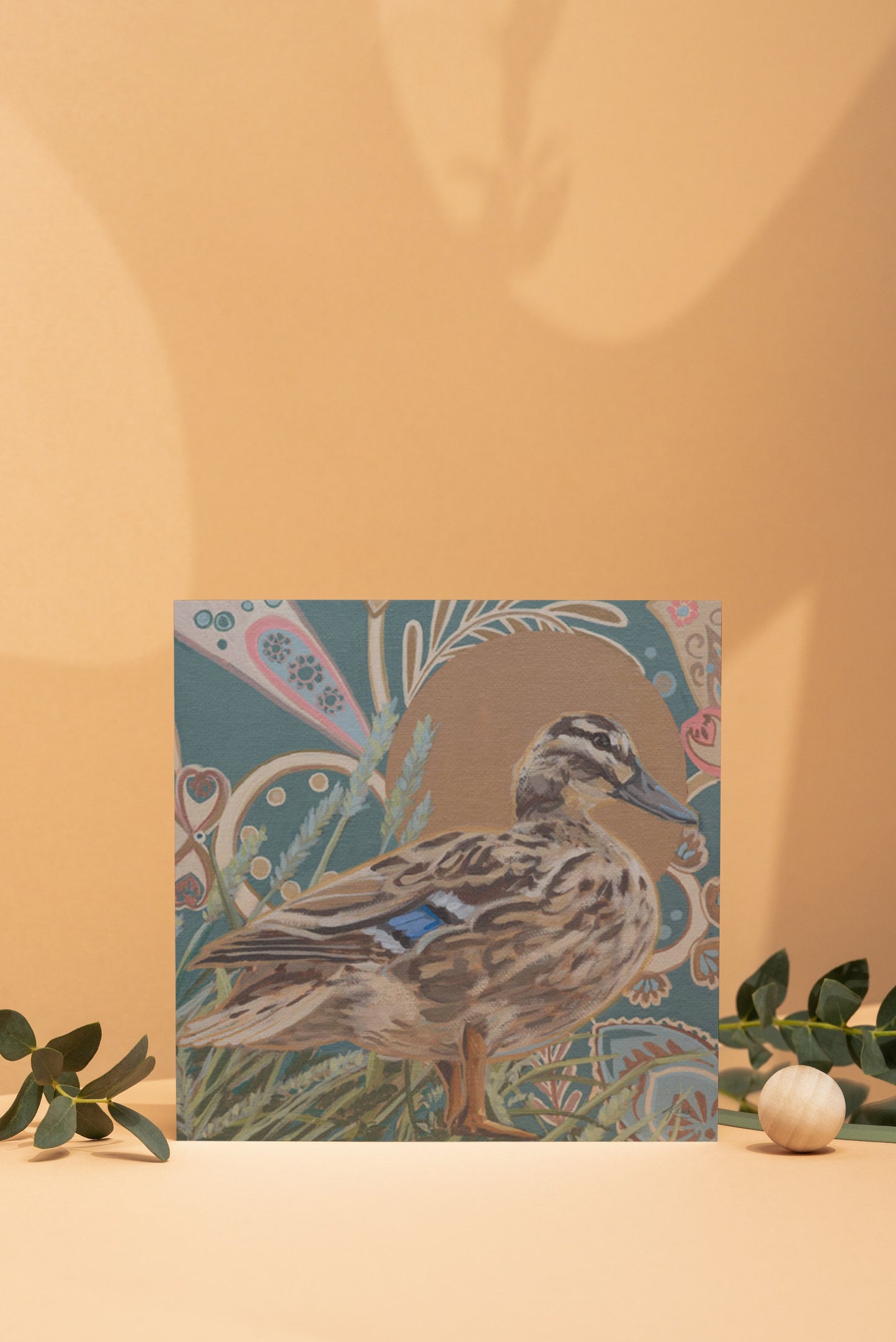 Art Card, Ente, 20x20 cm
