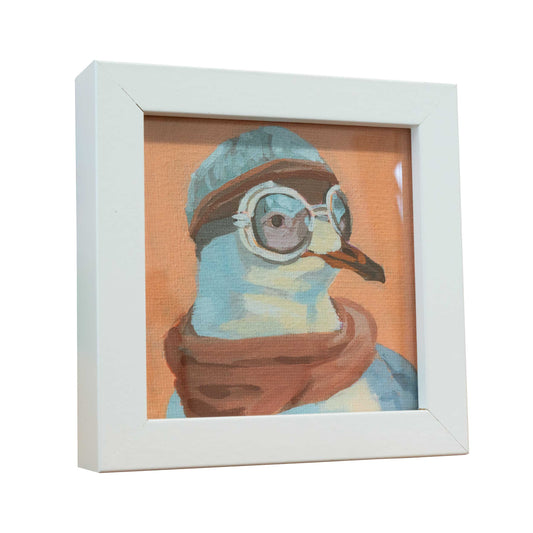 Pocket Art, Fine Art Print auf Büttenpapier im Rahmen, 10 x 10 cm, Victim Paul