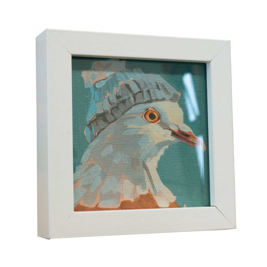 Pocket Art, Fine Art Print auf Büttenpapier im Rahmen,, 10 x 10 cm, Hans