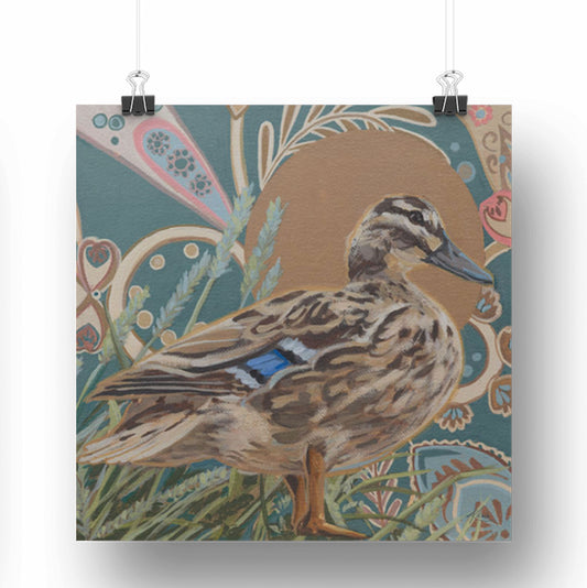 Art Card, Ente, 20x20 cm