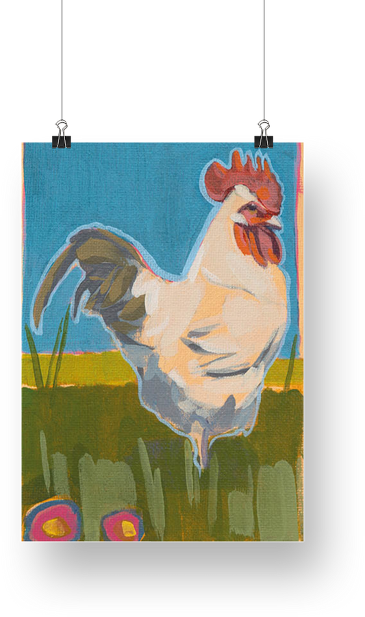Art Card, Stolzer Hahn, 15x20 cm